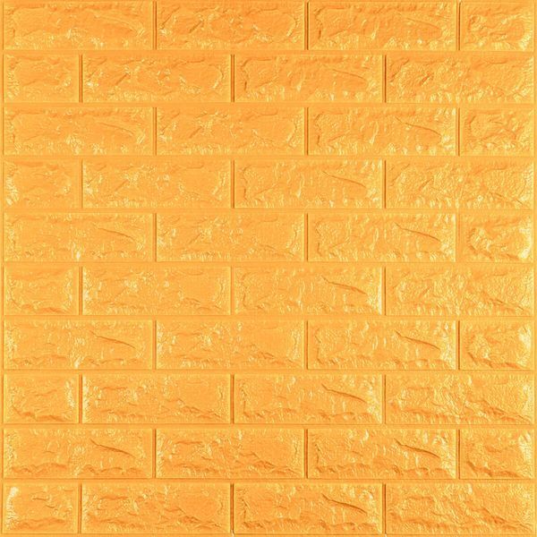 3D панель самоклеющаяся 700x770x7мм кирпич Золотой (011-7) SW-00000052 SW-00000052 фото