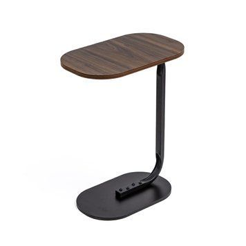 Столик приставний овальний 45х28х59см Walnut wood SW-00003367 SW-00003367 фото