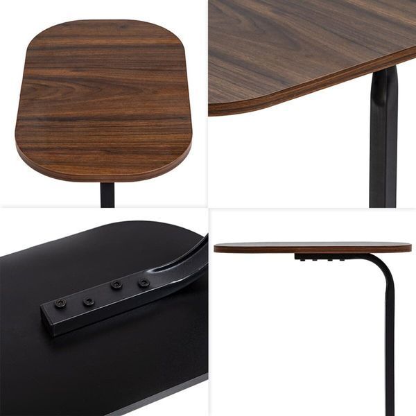Столик приставний овальний 45х28х59см Walnut wood SW-00003367 SW-00003367 фото