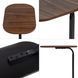Столик приставний овальний 45х28х59см Walnut wood SW-00003367 SW-00003367 фото 4